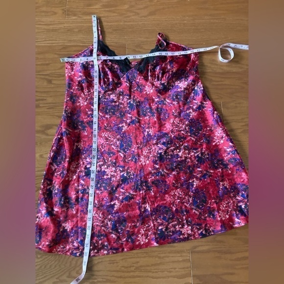 Ambrielle Lace Floral Nightie Slip Chemise 1X/1XG - Picture 7 of 8